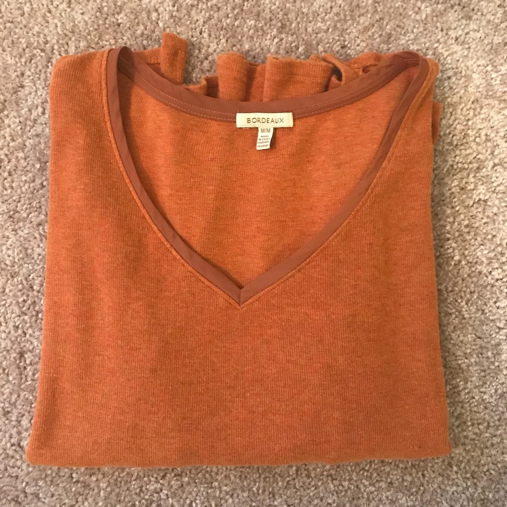 Anthropologie - Bordeaux orange sweater